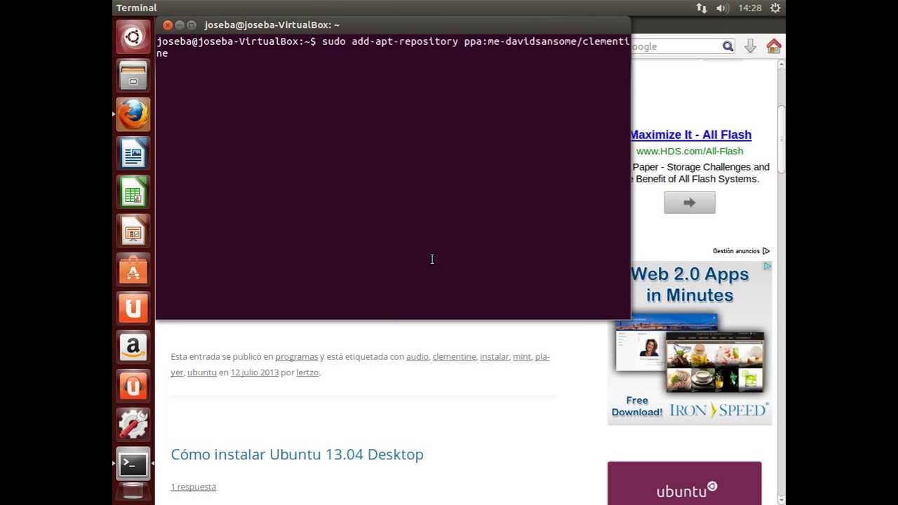 scaricare musica con ubuntu 13.04