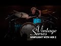 Sonor vintage series drum set in the studio with nir z