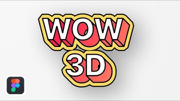 Create 3D Text in Figma | Figma Design Tutorial