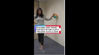 Shoulder rehab frozen shoulder / rotator cuff #shoulderpain #rotatorcuffexercise #frozenshoulder