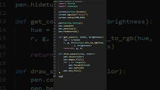 PYTHON TURTLE | MULTIPLE SQUARE FLOWERS | CHALLENGE 6 | PYTHON PROGRAMMING