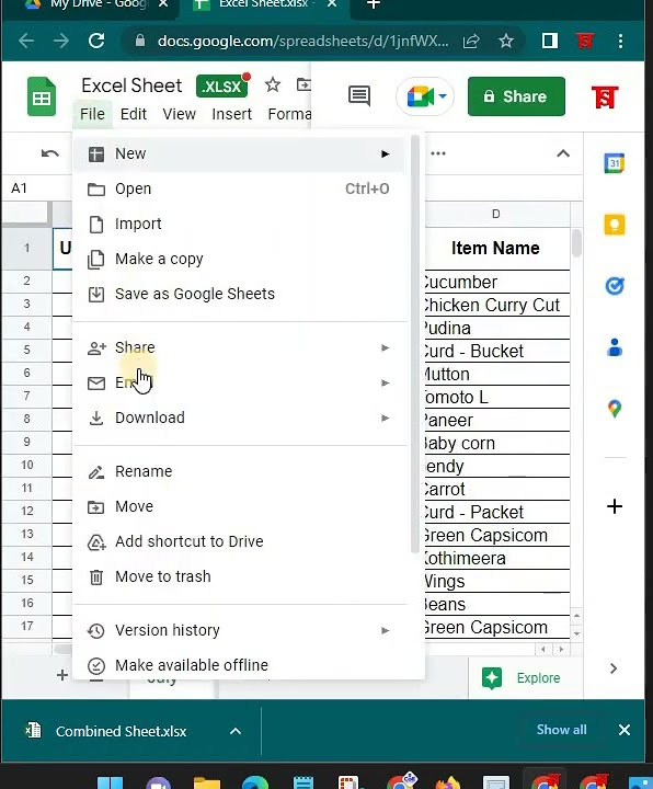 How to upload excel sheet to google sheet youtube