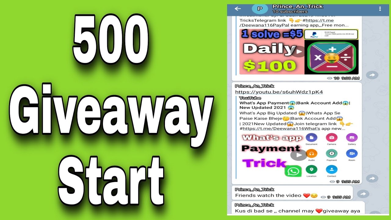 😱 Giveaway 500 Paytam Cash😱100 subscribe and star😱 