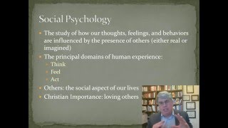 Intro to Psyc 575 Social Psychology