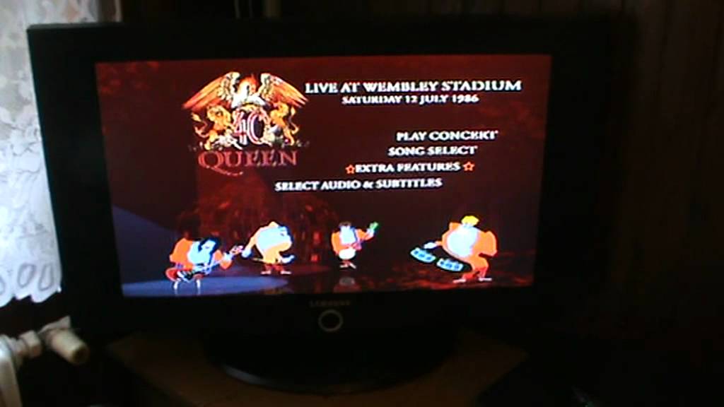 Queen Live At Wembley Stadium DVD Menu - YouTube