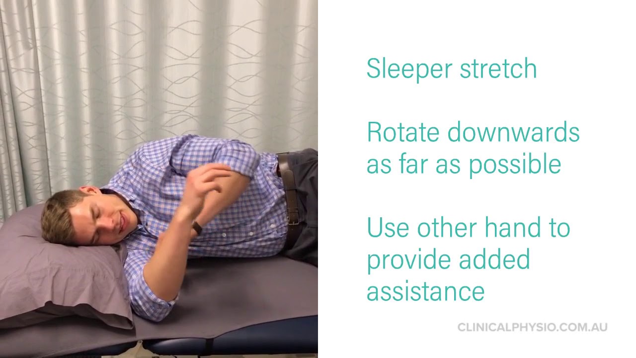 Sleeper stretch YouTube