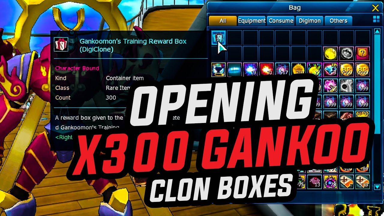 DMO Opening x300 Gankoomon's Clon Boxes - YouTube