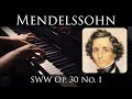 Mendelssohn - Songs Without Words Op. 30, No. 1