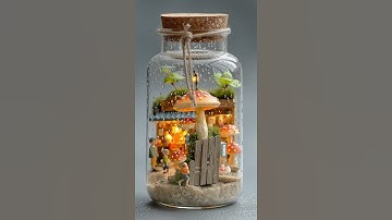 Cozy Rain in a Jar! 🌧️ AI-Generated Dream World Animation #funny #aianimation #generativeai  #cat