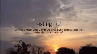 Match Highlights Texting 101 How to Text