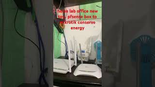 replacing my Pfsense box with mikrotik hex for energy saving.. home lab office network #shorts