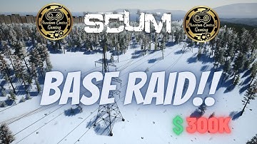 Base Raiding In Scum, Big Base Raid In The Snow! 16 Gold Locks Picked 300K Raid!