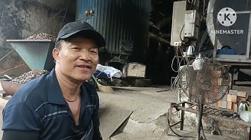 Chia sẽ cách công nhân đốt lò hơi bằng than và vỏ đều trên kênh YouTube Thanh Cường Vlogs (58)