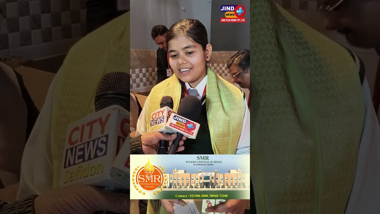 SMR International School के बच्चों की कृष्ण पेंटिंग ने जीता सभी का मन, महाराज श्री से मिला आशीर्वाद