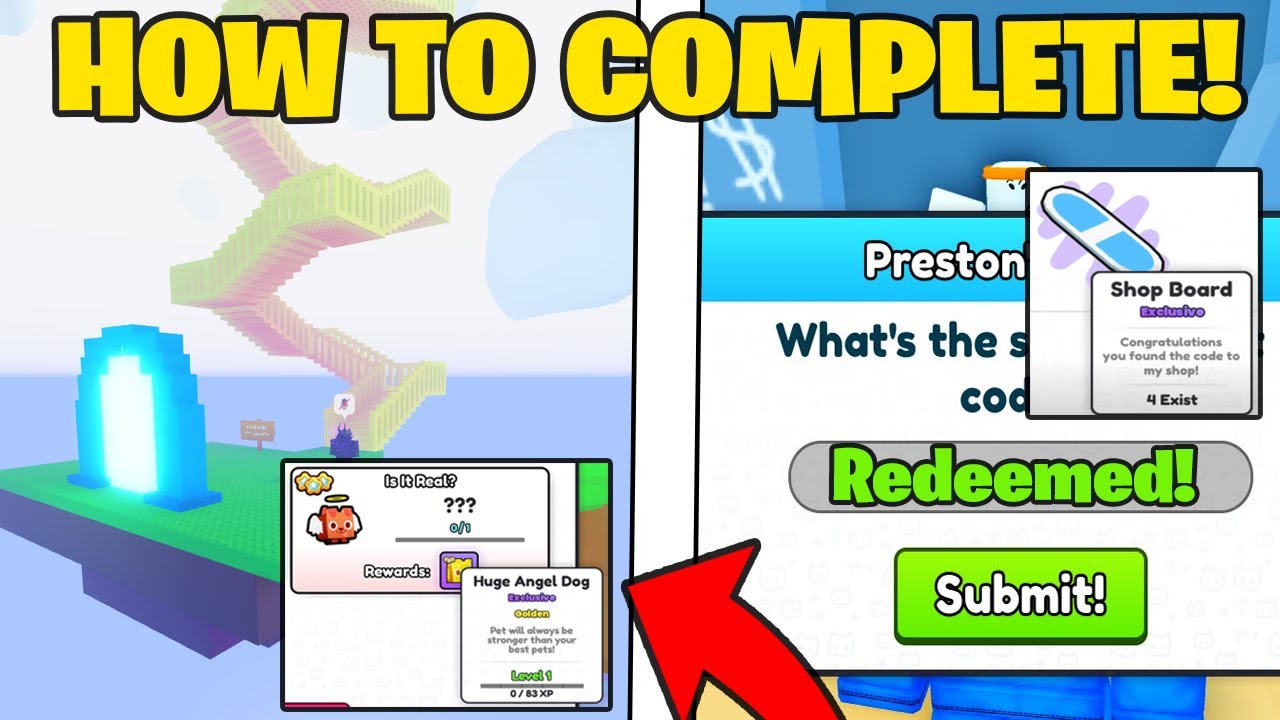 How To REDEEM ALL SECRET PRESTONS SHOP CODES In Roblox Pet Simulator 99! 