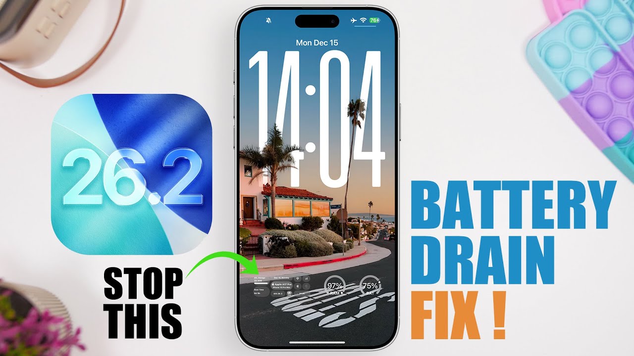 iOS 26.2 - How To FIX Battery DRAIN on iPhone !
