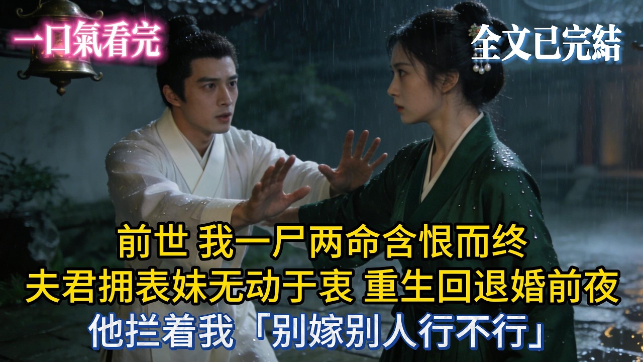【完結小說】前世 我一尸两命含恨而终 夫君拥表妹无动于衷 重生回退婚前夜 他拦着我「别嫁别人行不行」#小説