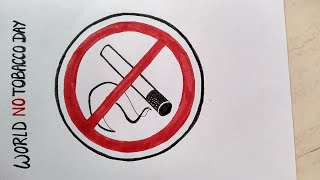 World No Tobacco Day card making ideas ll no smoking poster ll stop smoking  ll youtube shorts ll