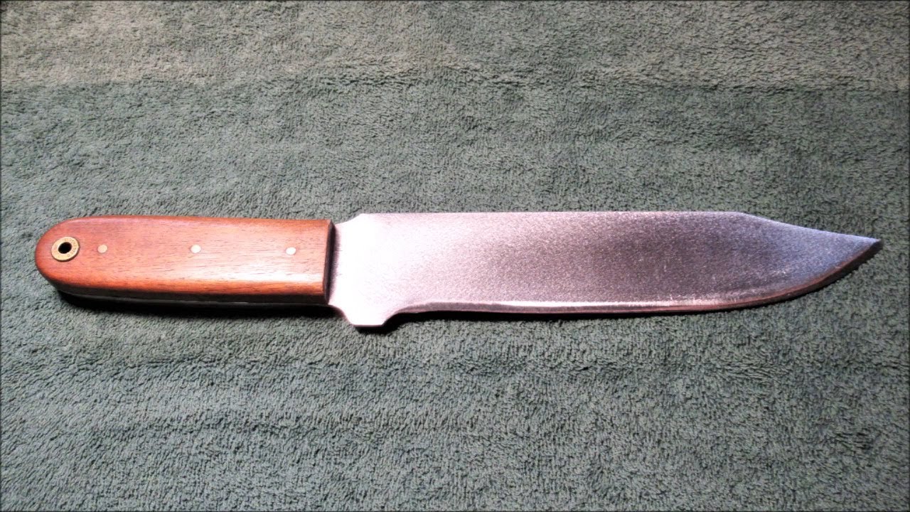 Regrind Reshape Homemade Bowie Style Knife YouTube