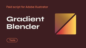 Improve your gradient with GradientBlender (Paid Adobe Illustrator Script)