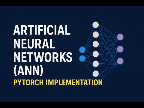 Artificial Neural Networks (ANN) + PyTorch Implementation in 8 Mins! #artificialneuralnetwork Episode cover