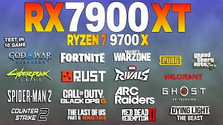RX 7900 XT + Ryzen 7 9700x - Test in 16 Games 1080p | Current Performance?