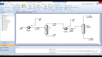 Production of toluene from n-heptane using conversion reactor and flash separator/Aspen HYSYS LEC 34