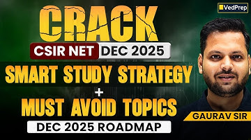 Crack CSIR NET Maths | Smart Study Strategy + Must Avoid Topics | Dec 2025 Roadmap | Gaurav Sir