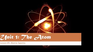 U1L5 - Atomic Spectra