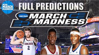 Full March Madness 2023 NCAA Bracket Predictions! |Tons of Upset Picks!