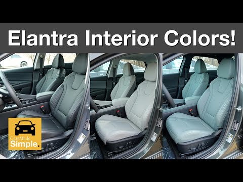 2024-2026 Hyundai Elantra Limited Hybrid Interior Color Comparison!