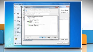 How to set files on a device to sync automatically in Windows® Media Player