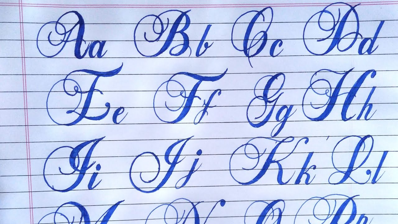 How to write in Calligraphy Alphabets atoz, Fancy Calligraphy