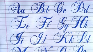 How to write in Calligraphy Alphabets atoz | Fancy Calligraphy | Brock Alphabets