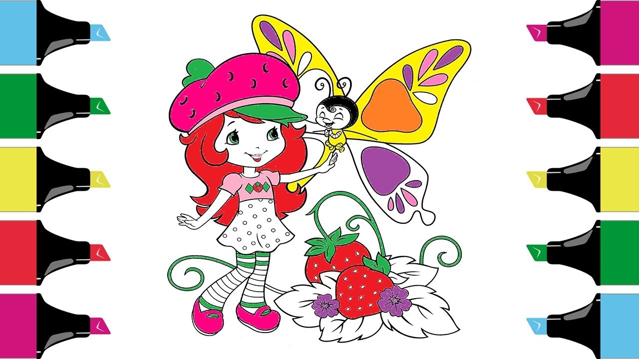 strawberry shortcake coloring book |How To Coloring Pages for Kids