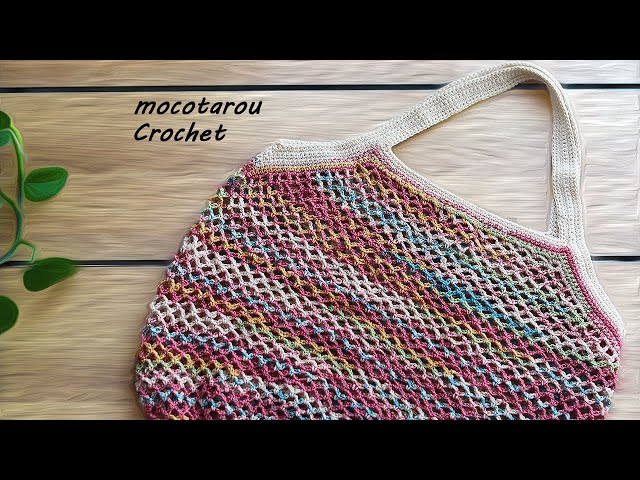 w closet - モコたろう Oversized Yarn Bag that uses up One Ball - YouTube
