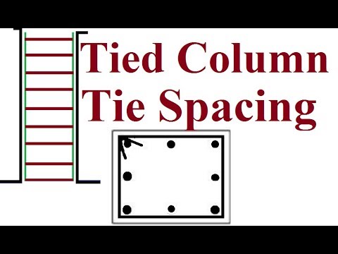How to find Tie Spacing for Tied Column - YouTube
