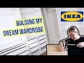 BUILDING MY NEW WARDROBE!! IKEA PAX CLOSET | Mike and Yes