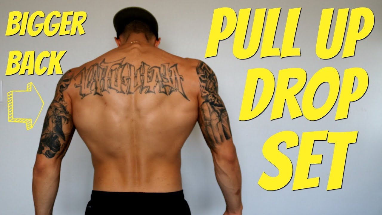 Bodyweight Only Pull Up Drop Set Workout for a Strong Muscular Back