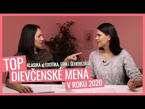 Video: Populárne ženské Mená V Roku