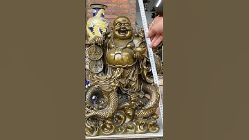 Phật di lặc cưỡi rồng #đồcổ #phongthuy #đồđồngxưa #đồđồngnguyễnnghi #trending #shortsvideo