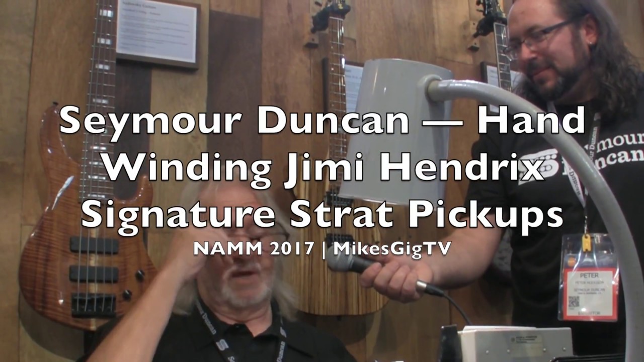 Seymour Duncan Hand Winding Jimi Hendrix Signature Strat Pickups at NAMM 2017 | MikesGigTV