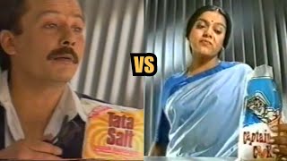 Forget COLA Wars - Witness SALT Wars. TATA Salt vs Captain Cook Salt Ad #PankajKapur #Sushmita