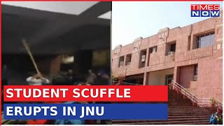 ABVP Vs Left: JNU Election Committee Selection Sparks Student Clash, Attacked With Sticks | Top News