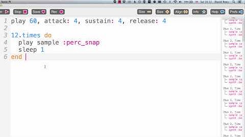 Sonic Pi - Lesson 18 - Setting Envelopes