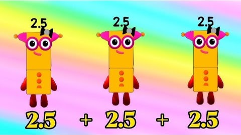 ADDITION OF 3 DECIMAL NUMBERBLOCKS | LEARN TO COUNT | MATH FOR KIDS | hello george