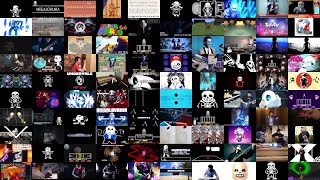 Megalovania but it's 100 versions at once