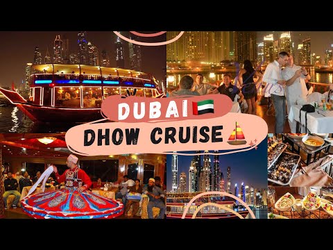 Dubai Marina Cruise Experience | dhow cruise 🇦🇪 | Dubai Creek ⛵️ | dinner dhow cruise dubai | vlog