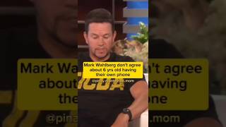 Mark Wahlberg do not agree about 6 yrs old having their own phone #shorts #shortsvideo #viral