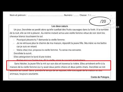 1ère année collège évaluation N3 compréhension et langue الأولى إعدادي الفرض الثالث الدورة الأولى
